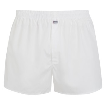 Jockey Woven Poplin Boxer Shorts Hvid bomuld Medium Herre