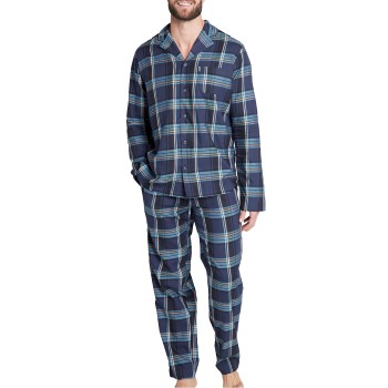 Se Jockey Woven Pyjama Blå/Lyseblå XX-Large Herre ved Timarco