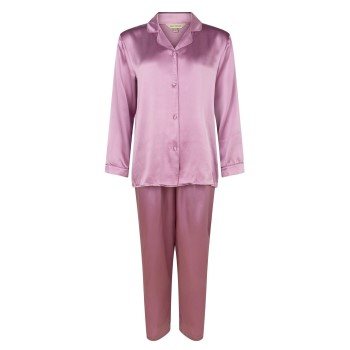 Se Lady Avenue Pure Silk Basic Pyjamas Rosa silke X-Large Dame ved Timarco