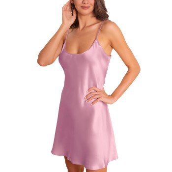 Lady Avenue Pure Silk Strap Dress Rosa silke Small Dame