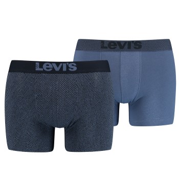 Levis 2P Base Herringbone Boxer Blå bomuld X-Large Herre