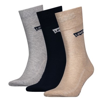 Levis Strømper 3P Base Regular Cut Sock Flerfarvet Str 39/42