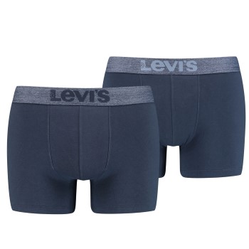 Levis 2P Organic Cotton Base Boxer Marineblå bomuld Medium Herre