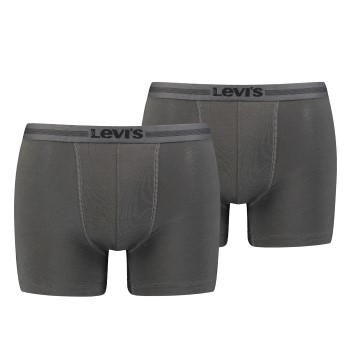 Levis 2P Tencel Boxer Brief Mørkgrå  lyocell Medium Herre