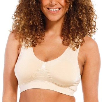 Magic Bh Comfort Bra Beige nylon Large Dame