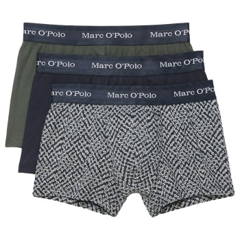 Marc O'Polo Marc O Polo Cotton Stretch Trunk 3P Marine mønster bomuld Large Herre