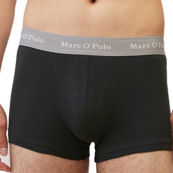 Marc O'Polo Marc O Polo Cotton Trunks 6P Sort/Grå bomuld Medium Herre