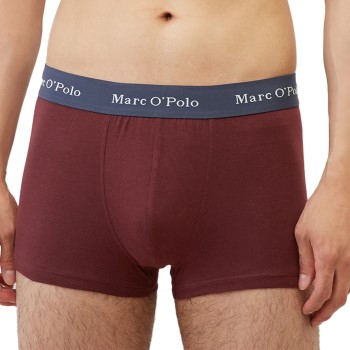 Marc O'Polo Marc O Polo Cotton Trunks 3P Rød/Grå bomuld Medium Herre