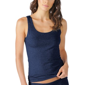 Se Mey Cotton Pure Tank Top Midnatsblå bomuld 40 Dame ved Timarco