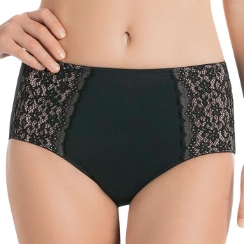 Anita Trusser Havanna Highwaist Brief Sort nylon 40 Dame