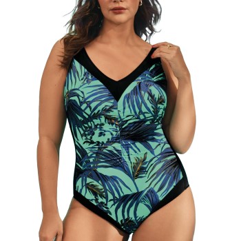 Anita Leaf Deluxe Swimsuit Flerfarvet E 44 Dame