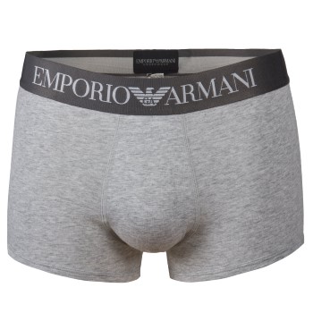 Emporio Armani Armani Cotton Stretch Trunk Grå bomuld Medium Herre