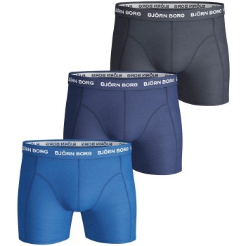 Björn Borg 3P Essential Shorts Marine/Blå bomuld Medium Herre