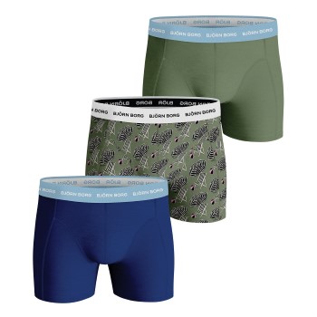 Björn Borg 3P Essential Shorts 2033 Blå/Hvid bomuld Medium Herre