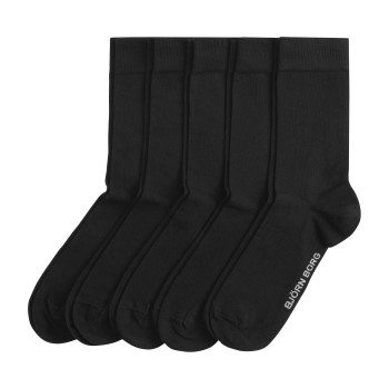 Björn Borg Strømper 5P Essential Socks Sort Str 41/45