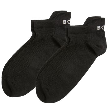 Björn Borg Strømper 2P Performance Solid Step Socks Sort polyamid Str 39/42