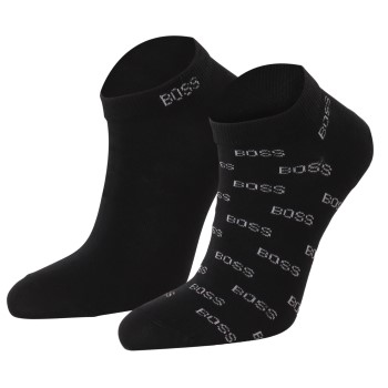 BOSS Strømper 2P Allover Printed Ankle Sock Marineblå Str 39/42 Herre