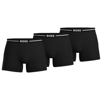 BOSS 3P Boxer Brief Bold Sort bomuld Small Herre