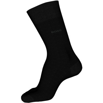 BOSS Strømper Business Mercerized Cotton George Finest Sock Sort merciseret bomuld Str 47/48 Herre