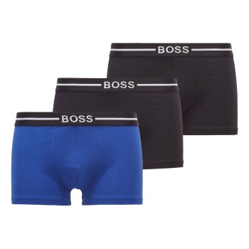 BOSS 3P Organic Cotton Trunk Sort/Blå bomuld Medium Herre