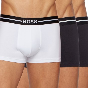 BOSS 3P Organic Cotton Trunk Hvid/Sort bomuld Large Herre