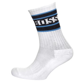 BOSS Strømper QS Rib Stripe Sock Hvid Str 39/42 Herre