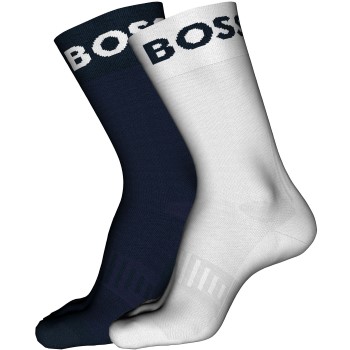 BOSS Strømper 2P RS Sport CC Socks Hvid/Marine Str 43/46 Herre