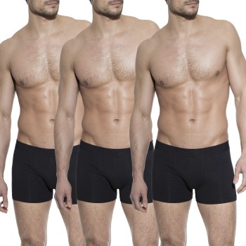 Bread & Boxers Bread and Boxers Boxer Briefs 3P Sort økologisk bomuld Small Herre