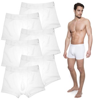 Bread & Boxers Bread and Boxers Boxer Briefs 6P Hvid økologisk bomuld Medium Herre