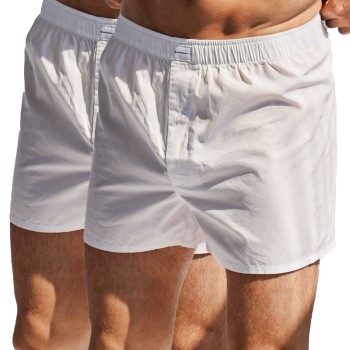 Bread & Boxers Bread and Boxers Boxer Shorts Multi 2P Hvid økologisk bomuld Small Herre