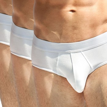 Bread & Boxers Bread and Boxers Brief Multi 3P Hvid økologisk bomuld Medium Herre