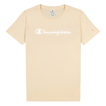 Champion American Classics Crewneck T-shirt W Beige bomuld Small Dame