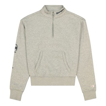 Champion American Classics Half Zip Sweatshirt Grå Small Dame