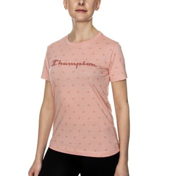 Se Champion American Classics T-shirt Rosa bomuld Small Dame ved Timarco