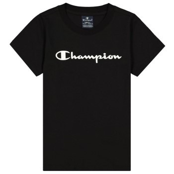 Champion Classics Crewneck T-shirt For Girls Sort bomuld 122-128