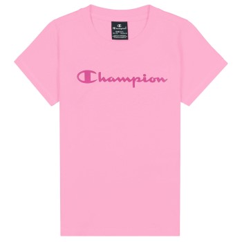 Se Champion Classics Crewneck T-shirt For Girls Rosa bomuld 110-116 ved Timarco