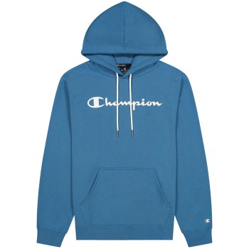 Champion Classics Men Hooded Sweatshirt Blå X-Large Herre