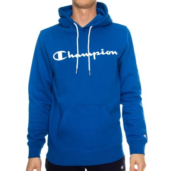 Se Champion Classics Men Hooded Sweatshirt Mørkblå Medium Herre ved Timarco