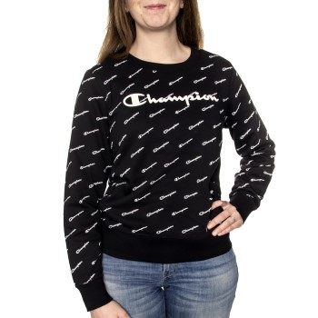 Se Champion Crewneck Sweatshirt Sort Medium Dame ved Timarco