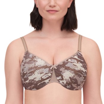 Se Chantelle Bh C Magnifique Underwired Bra Brun mønstret C 80 Dame ved Timarco