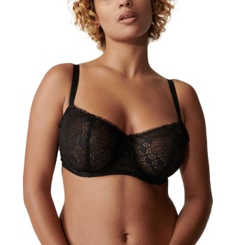 Chantelle Bh Day To Night Half Cup Bra Sort nylon B 75 Dame