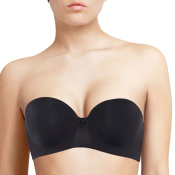 Chantelle Bh Essentiall Bandeau T-shirt Bra Sort A 75 Dame