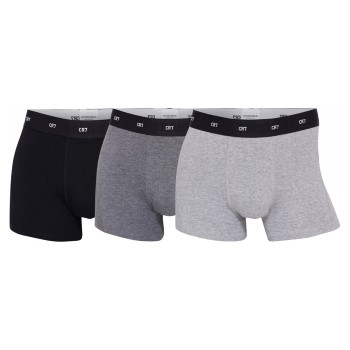 CR7 Cristiano Ronaldo 3P Bamboo Trunks Sort/Grå Small Herre