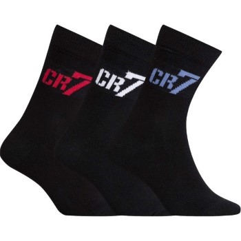 CR7 Cristiano Ronaldo Strømper 3P Boys Socks Sort Str 40/43