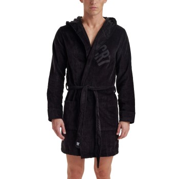 Se CR7 Cristiano Ronaldo Cotton Bathrobe Sort bomuld Large Herre ved Timarco