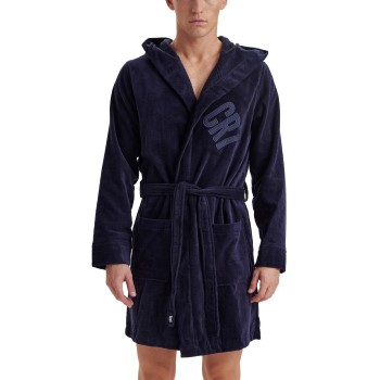 Se CR7 Cristiano Ronaldo Cotton Bathrobe Navy bomuld Small Herre ved Timarco