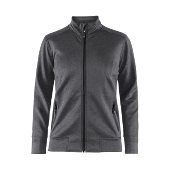 Craft Noble Zip Jacket Women Mørkgrå  polyester Medium Dame