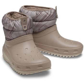 Crocs Classic Neo Puff Shorty Boot W Beige US W8 (EU 38-39) Dame