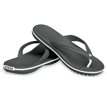 Se Crocs Crocband Flip Unisex Sort US M11 (EU 45-46) ved Timarco