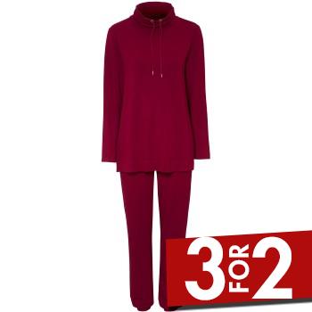 Damella Bamboo Frenchterry Suit Rød Bambus Large Dame